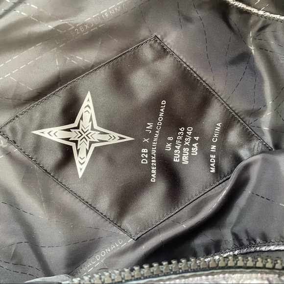 Dare 2B x Julien Macdonald Silver Long Puffer Coat US4 ($336) - Picture 9 of 9